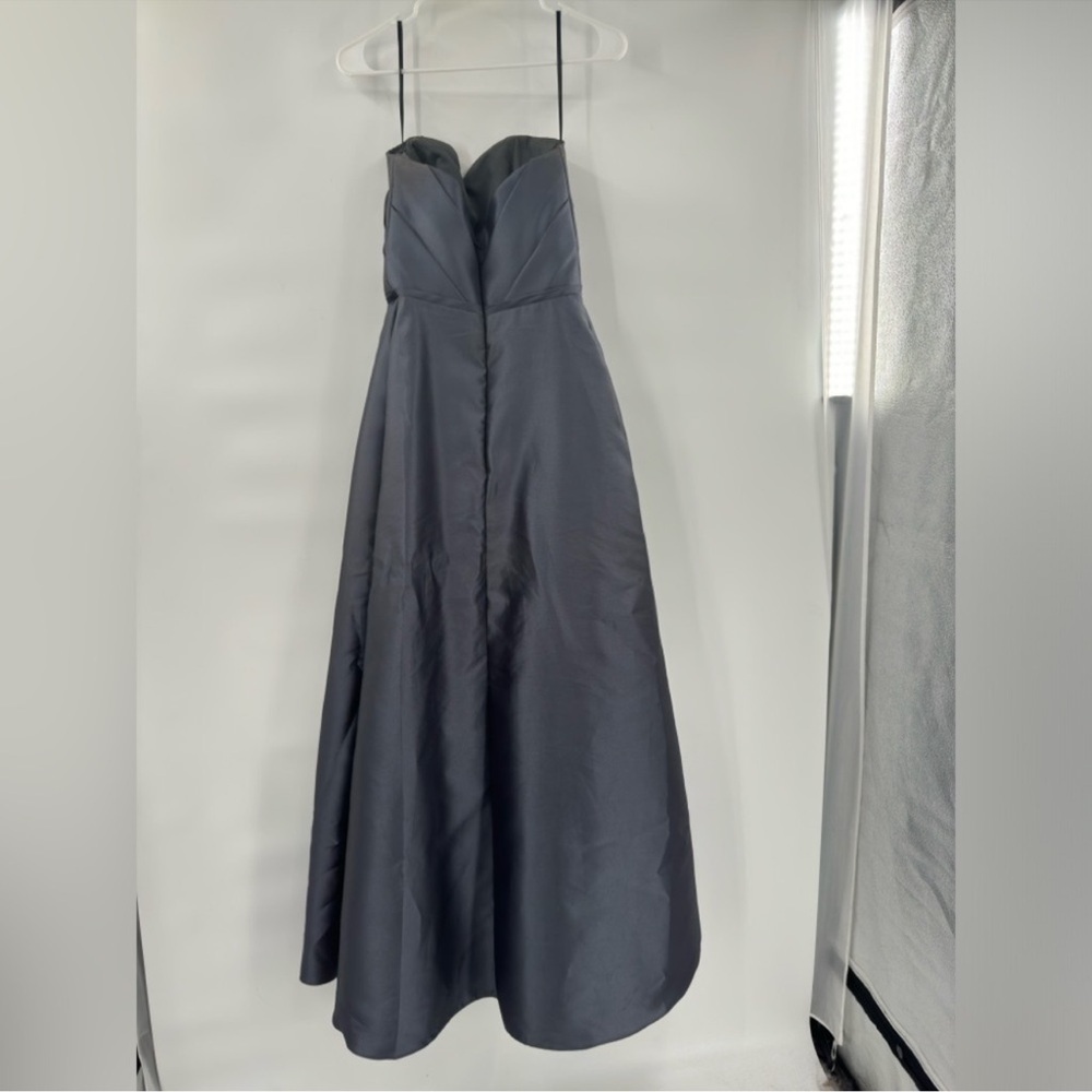 Alvina valenta maids grey strapless sweetheart dress fit flare size 10 - Picture 7 of 7